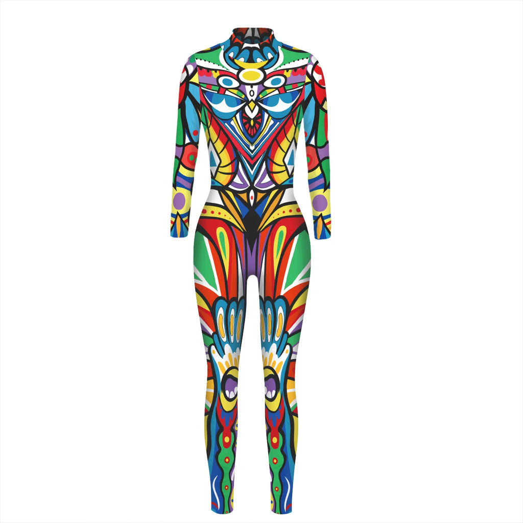 Body Tigre Camouflage Coloré Femme – vue 6
