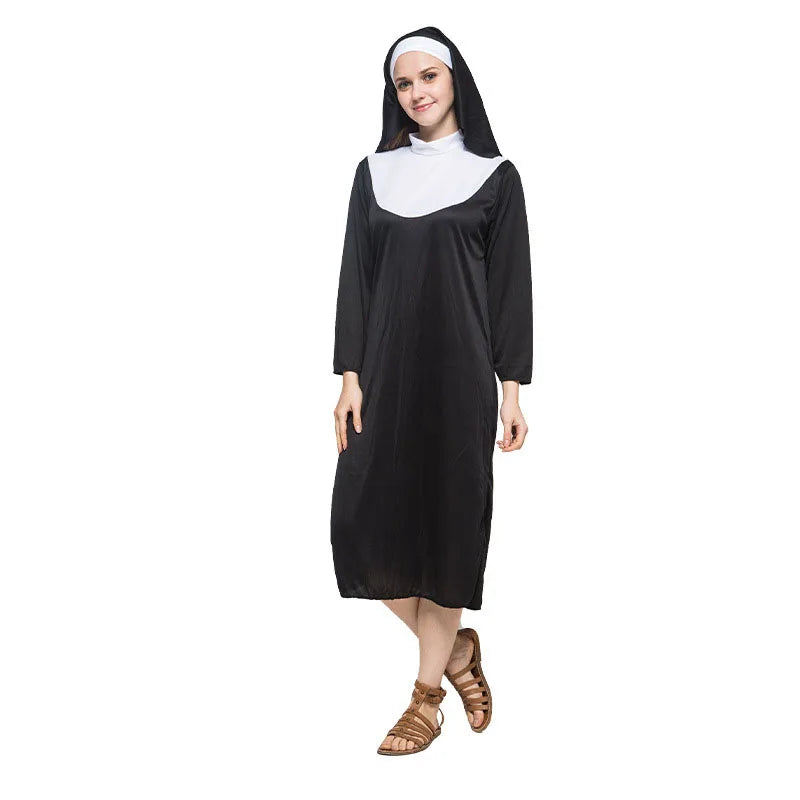 Robe de nonne noire traditionnelle – du M au XL – vue 7