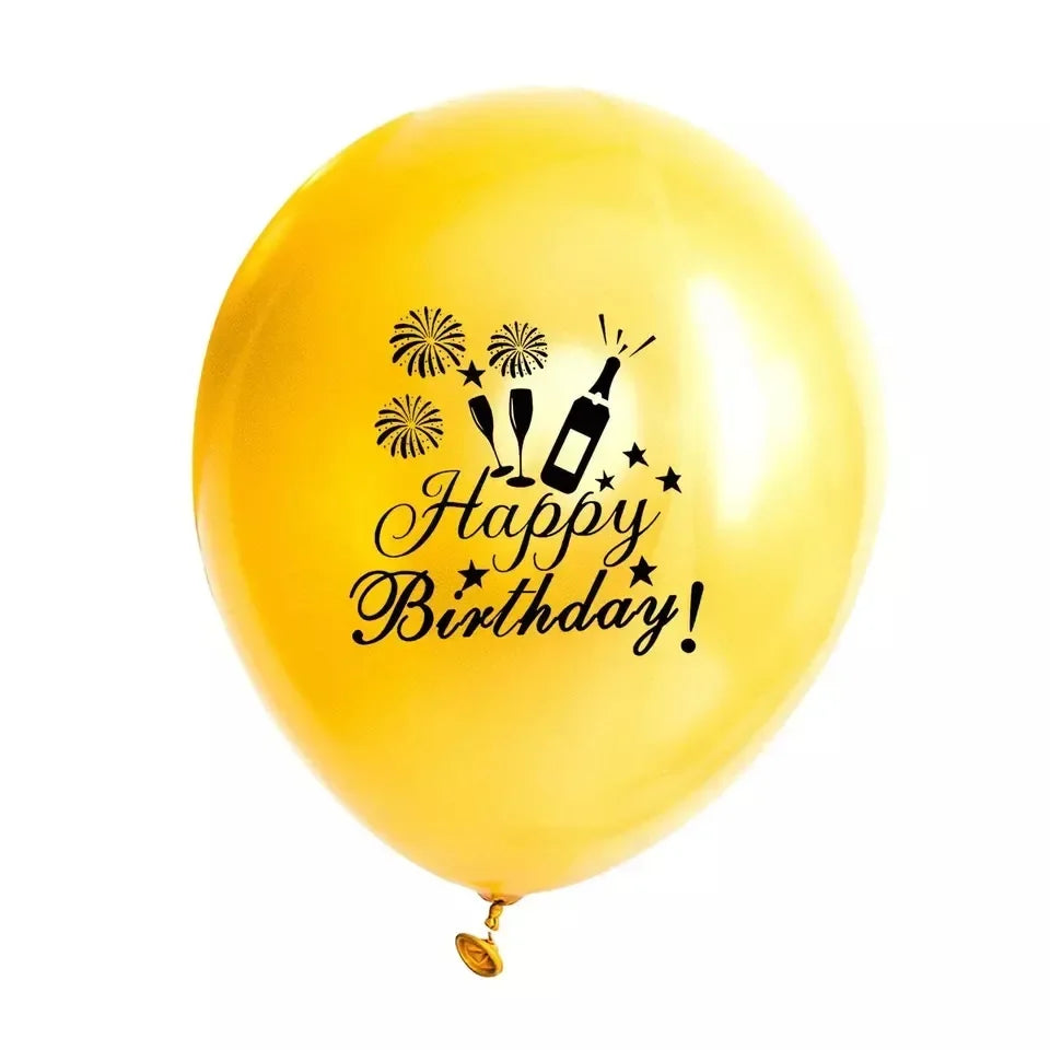 Lot de 15 Ballons Latex Or, Argent et Confettis – vue 32
