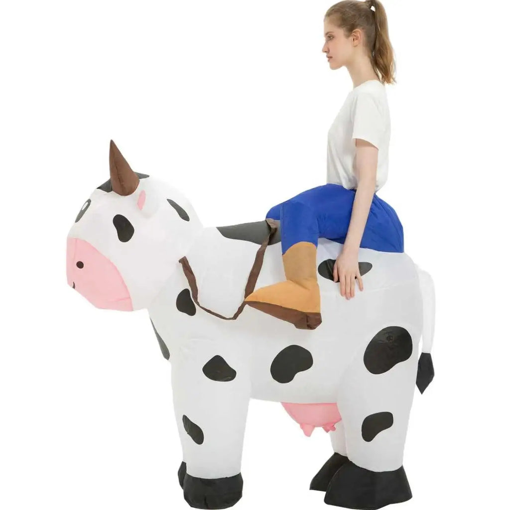 Déguisement Gonflable Vache à Chevaucher Adulte – vue 6