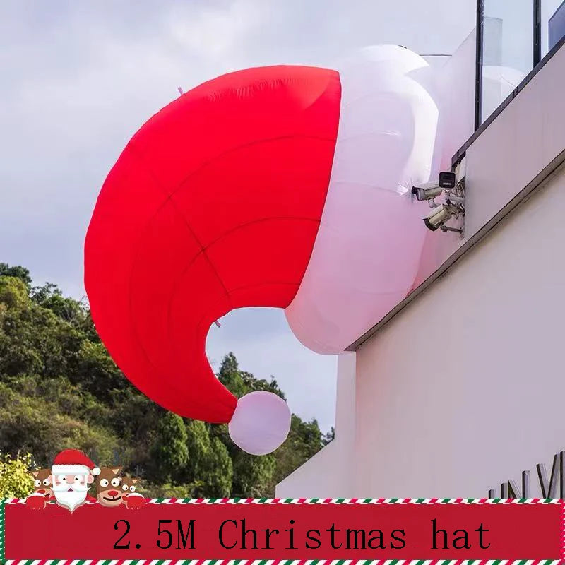 Père Noël Grimpeur Gonflable 2,4 m – Décoration Extérieure – vue 24