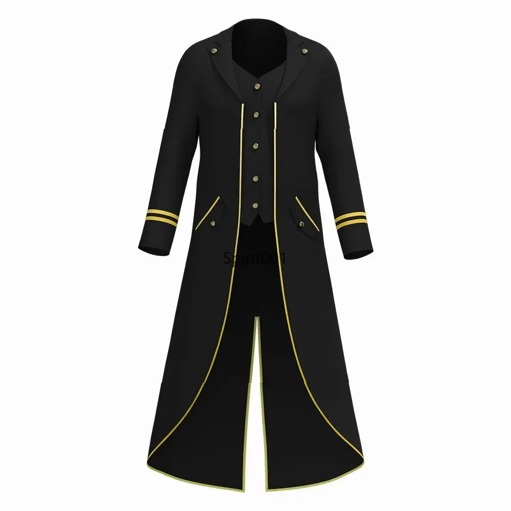 Veste Queue-de-Pie Steampunk Gothique Homme – vue 6