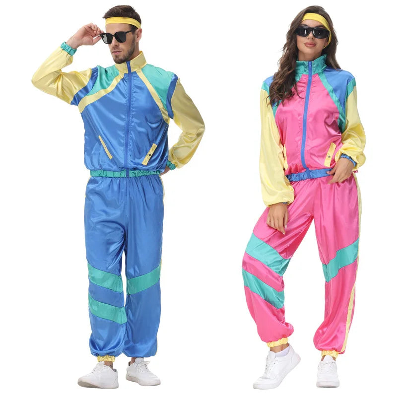 Déguisement Couple Survêtement Rétro Années 80