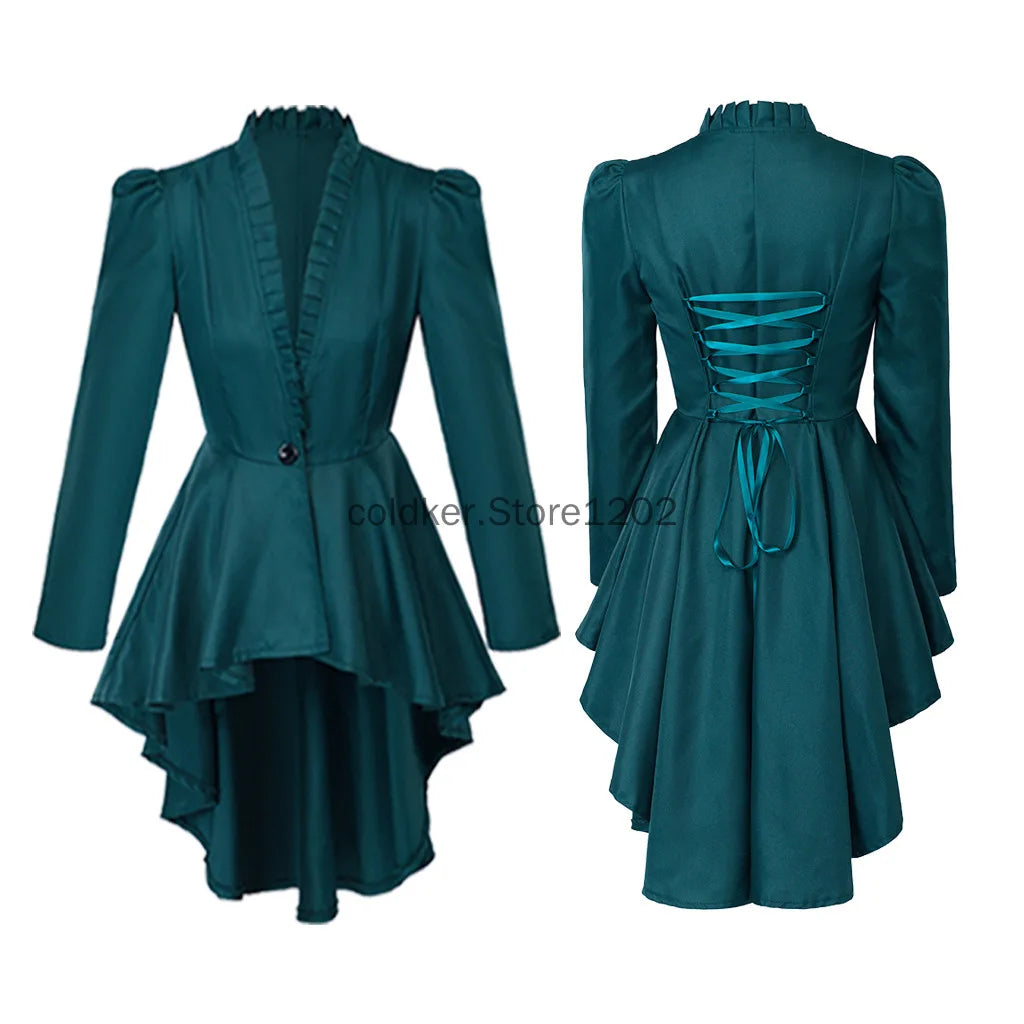 Veste Queue-de-Pie Steampunk Victorienne Femme – vue 5