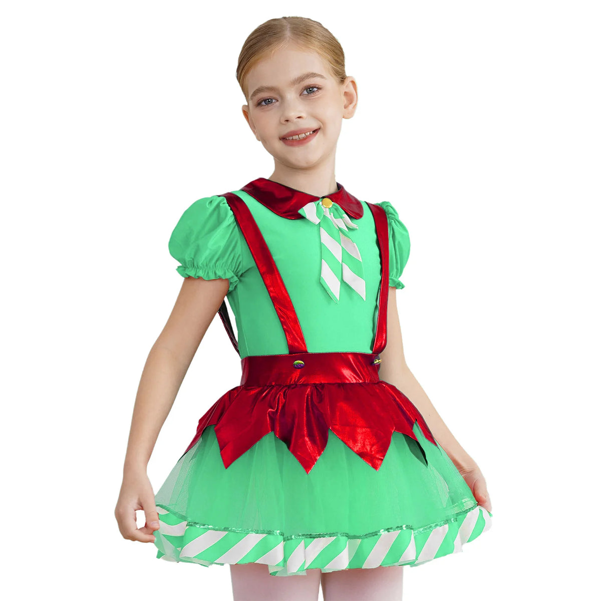 Robe Tutu Lutine Rayée Fille – vue 8