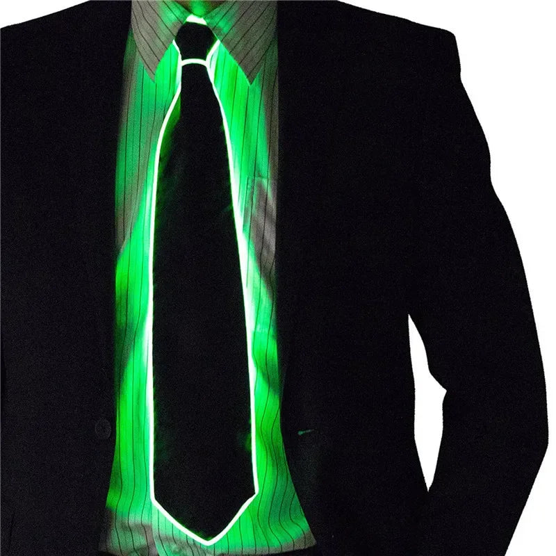 Cravate Lumineuse LED Néon – Accessoire de Fête Homme – vue 8
