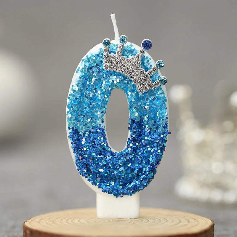 Bougie Topper Gâteau Chiffre 2 Lumineuse Couronne Princesse – vue 15