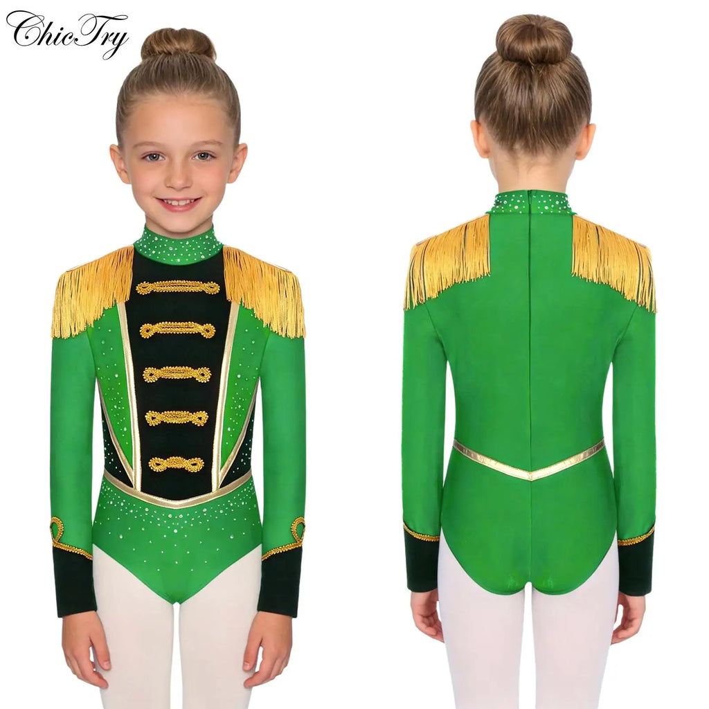 Déguisement Majorette Monsieur Loyal Fille – Body à Pampilles