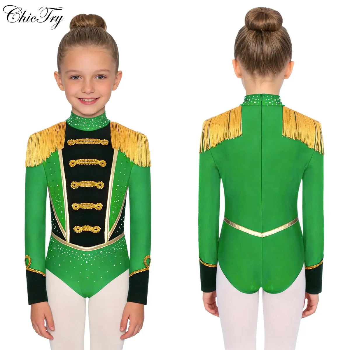 Déguisement Majorette Monsieur Loyal Fille – Body à Pampilles