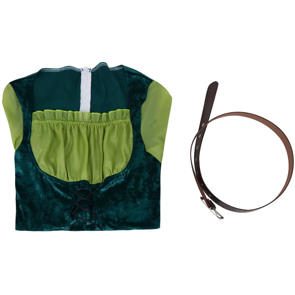 Robe de fée elfe verte avec ailes – du S au XXL – vue 7