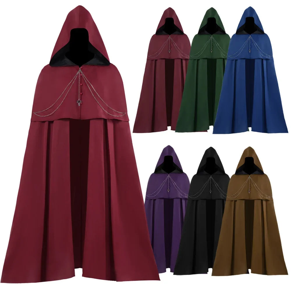 Cape Gothique à Capuche – Chevalier Noir, Vampire, Faucheuse