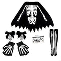 Kit Squelette – Cape, Gants et Barrettes – vue 4