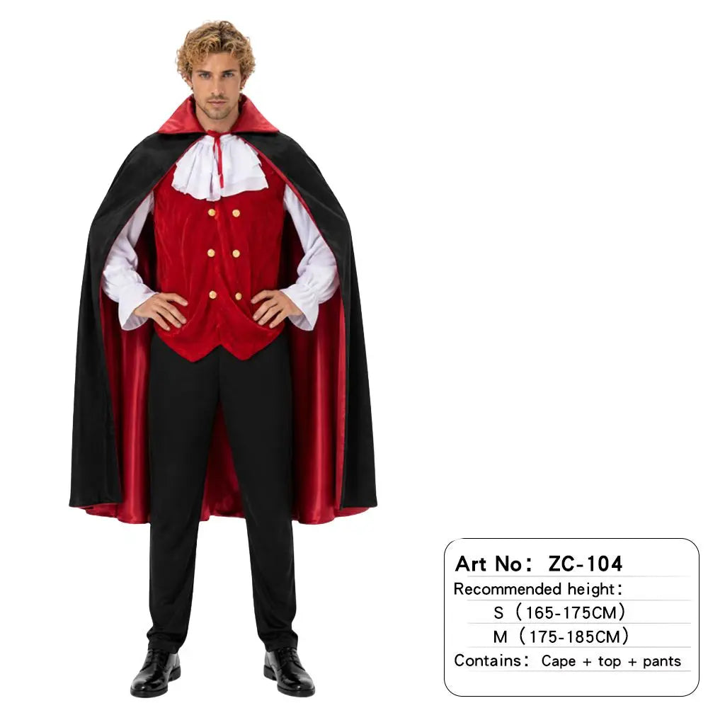 Costume Vampire Gentleman Homme – Ensemble avec Cape – vue 8