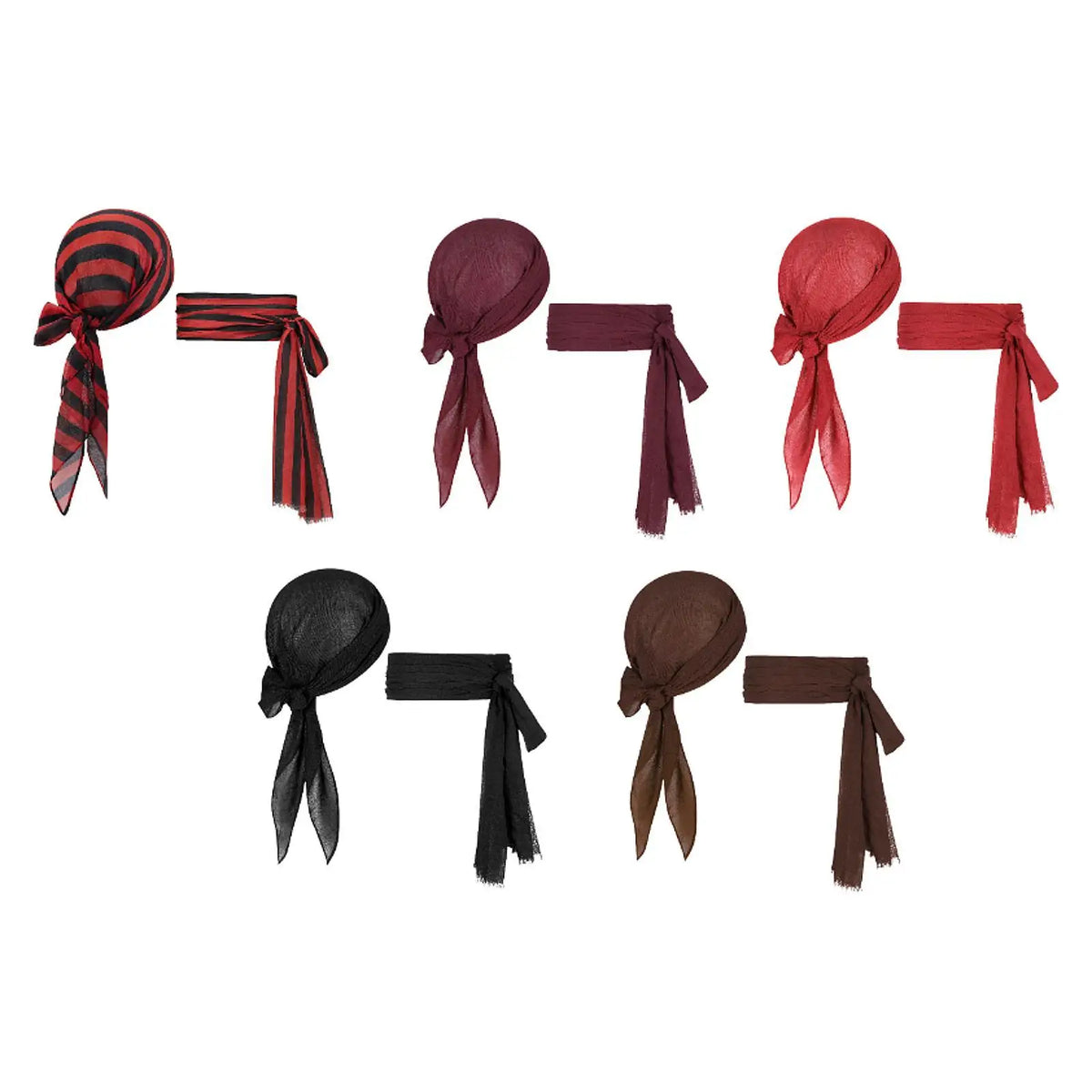 Kit Pirate – Turban et Ceinture en Tissu