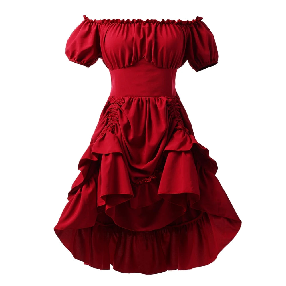 Robe Corset Pirate Épaules Dénudées – vue 7