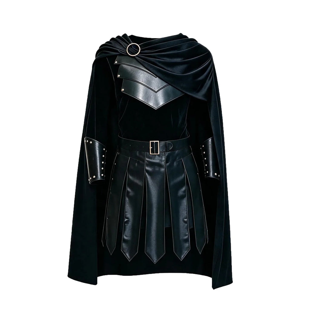 Déguisement Spartiate Gladiateur Homme – Armure en Cuir et Cape