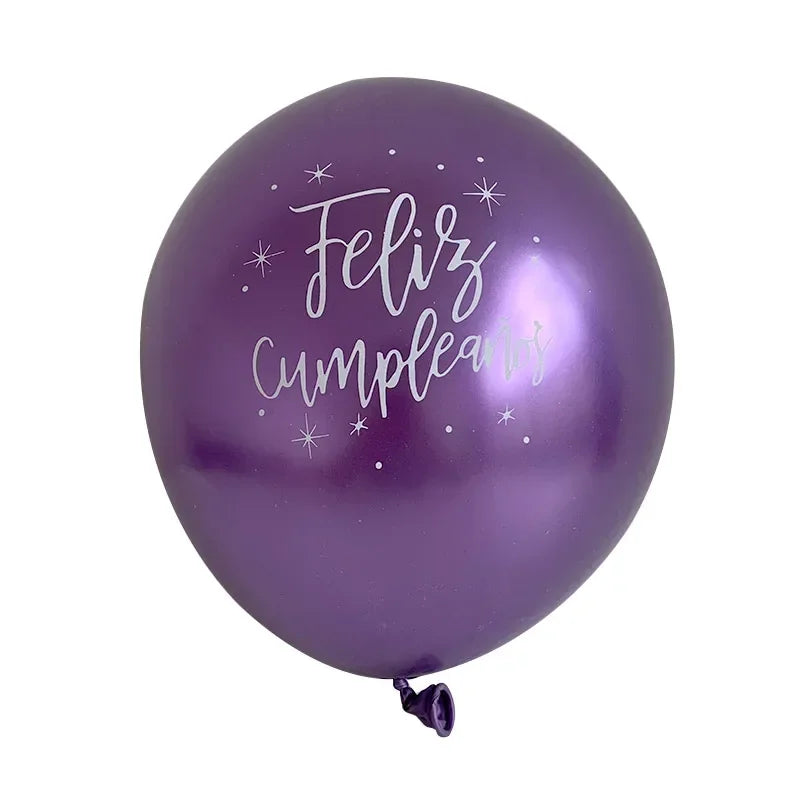 Lot de 15 Ballons Latex Or, Argent et Confettis – vue 33