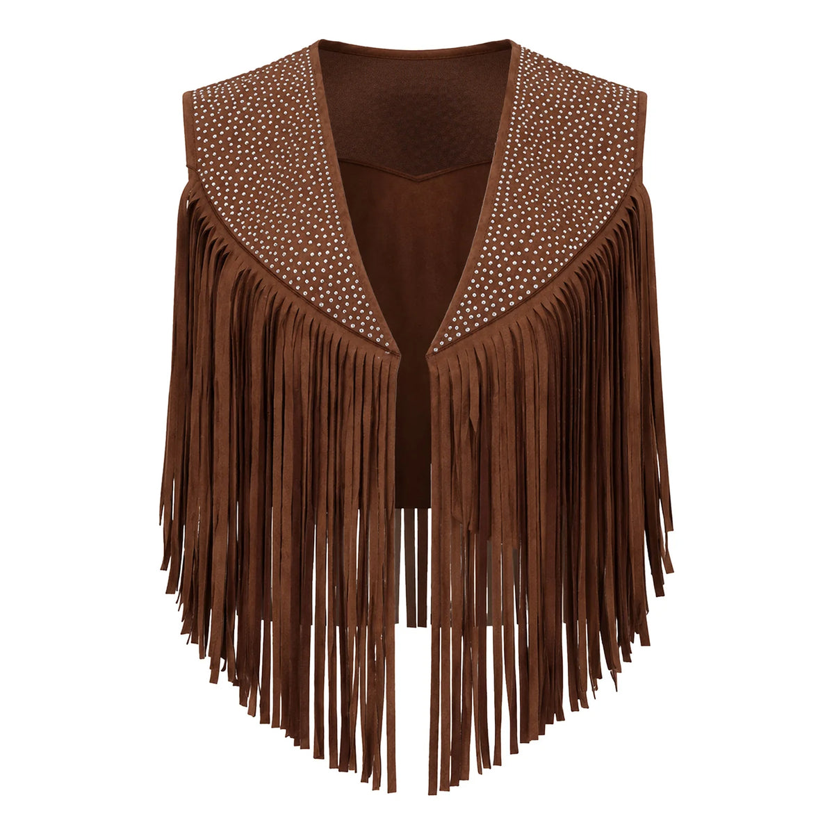 Gilet Cowgirl à Franges et Strass Femme – vue 6