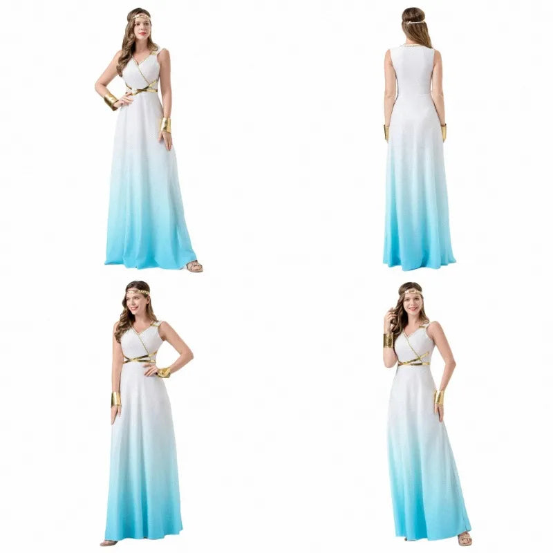 Robe Longue de Déesse Grecque Sexy