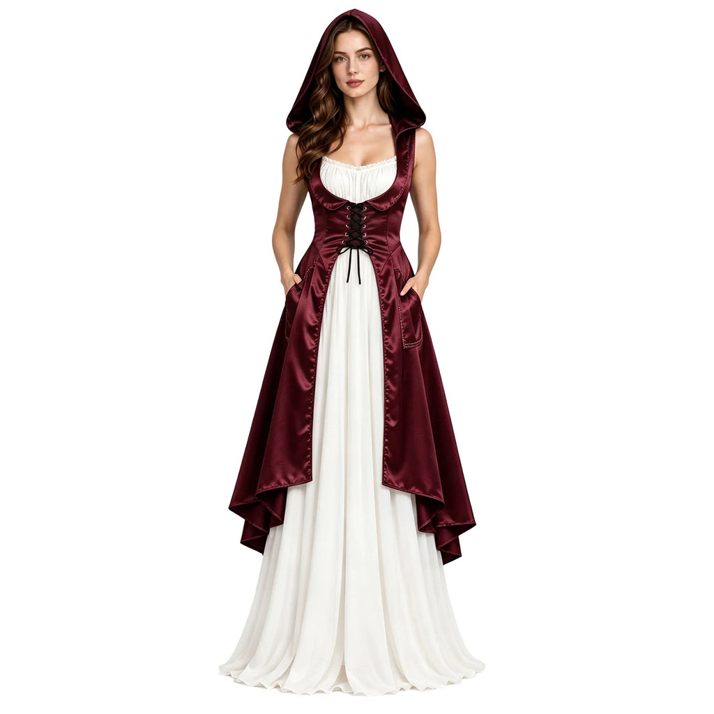 Robe Vampire Médiévale Fendue – vue 3