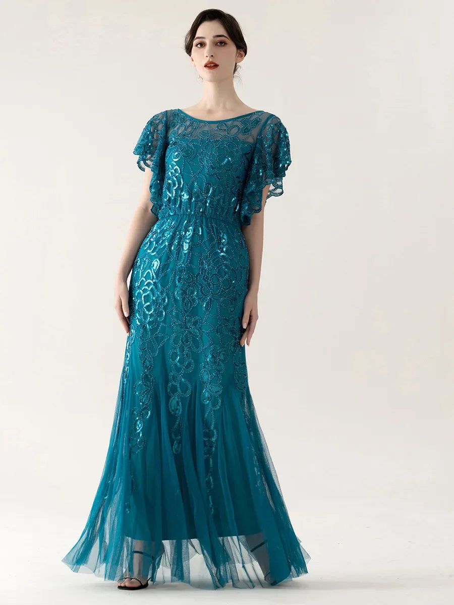 Robe Charleston Années 20 Femme – Sequins et Pampilles – vue 2