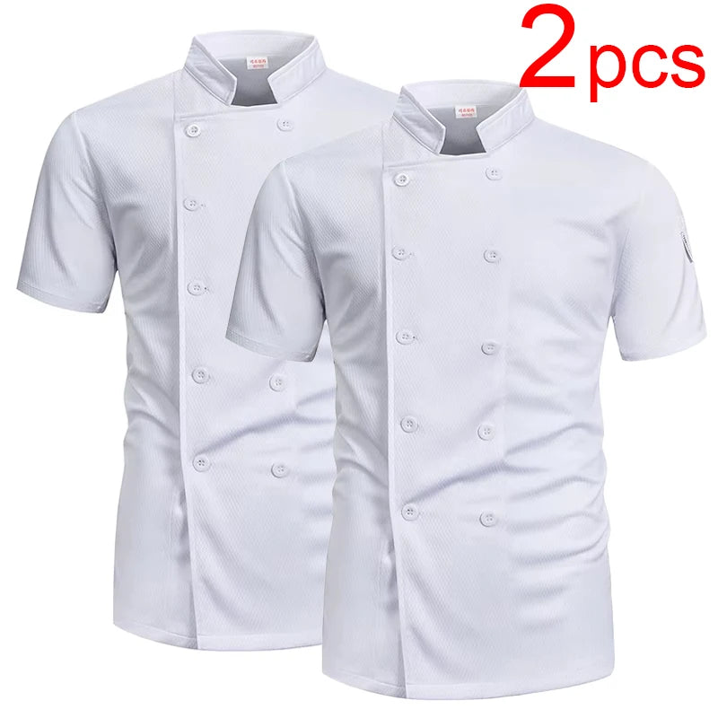 Veste de Cuisinier Homme — Tenue de Chef Respirante – vue 6