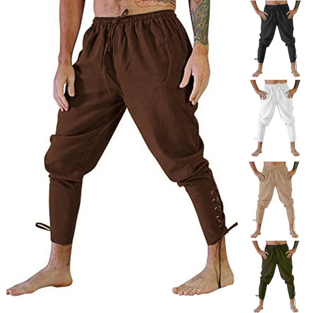 Pantalon Viking Pirate Médiéval Homme