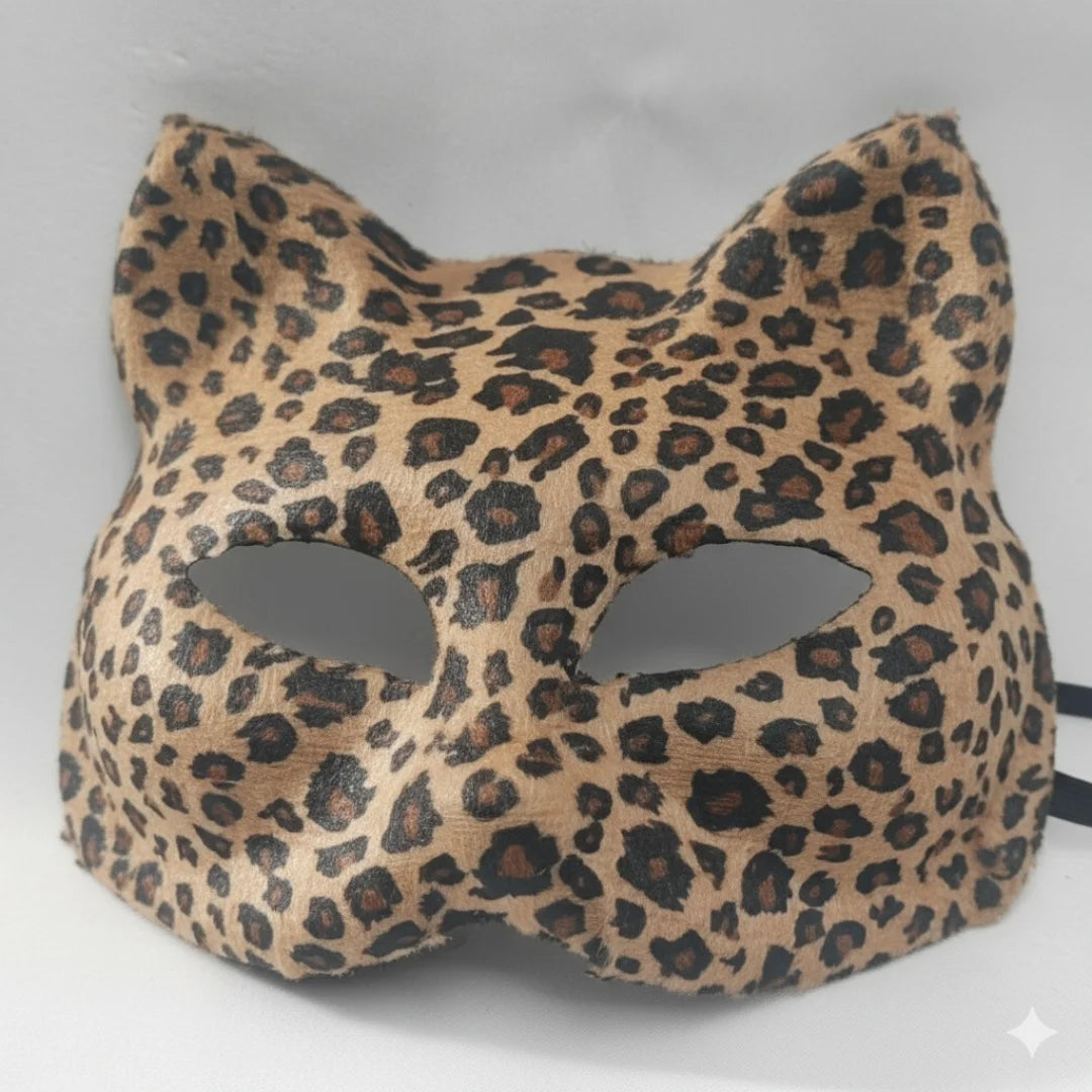 Masque de mascarade marron élégant unisexe – vue 2