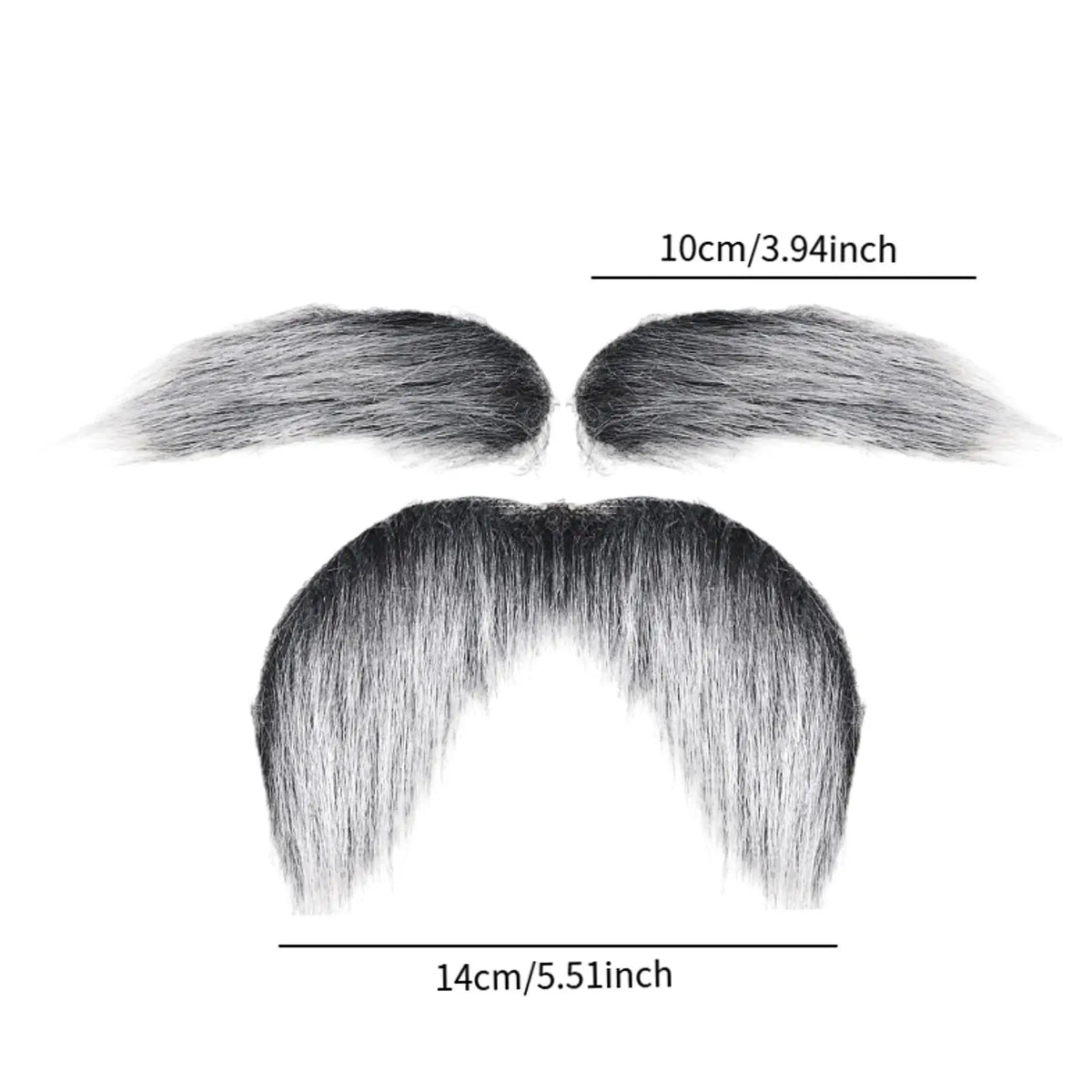 Kit Fausse Moustache et Sourcils Auto-Adhésifs - Déguisement – vue 10