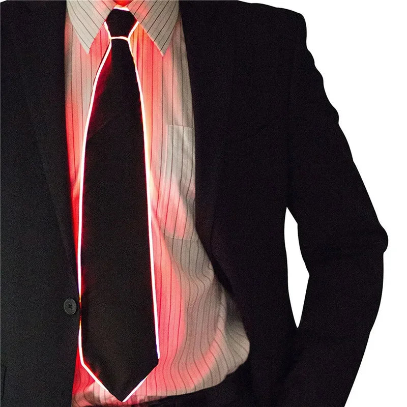 Cravate Lumineuse LED Néon – Accessoire de Fête Homme – vue 3