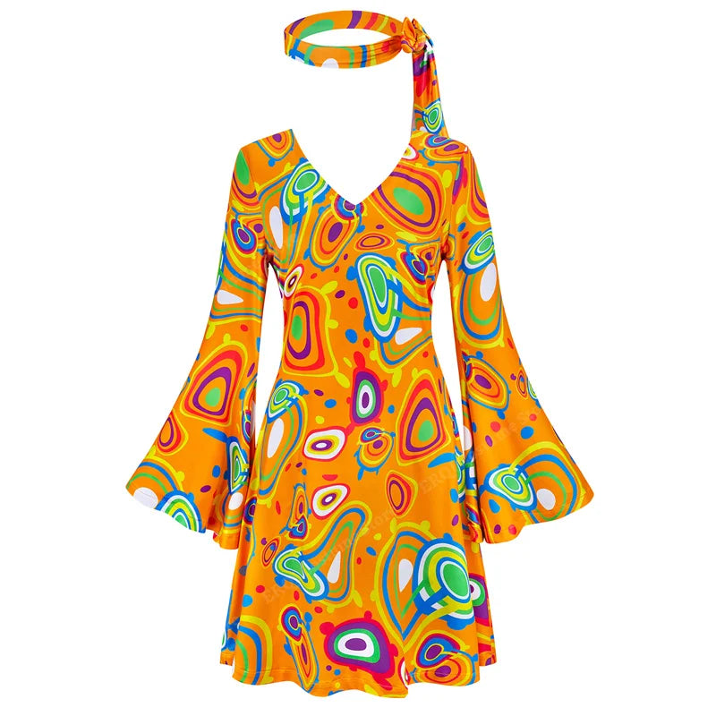 Robe Disco Années 70 Sexy avec Bandeau – vue 15