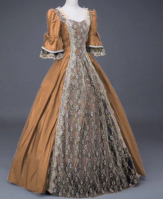 Robe Médiévale Reine Femme – vue 4