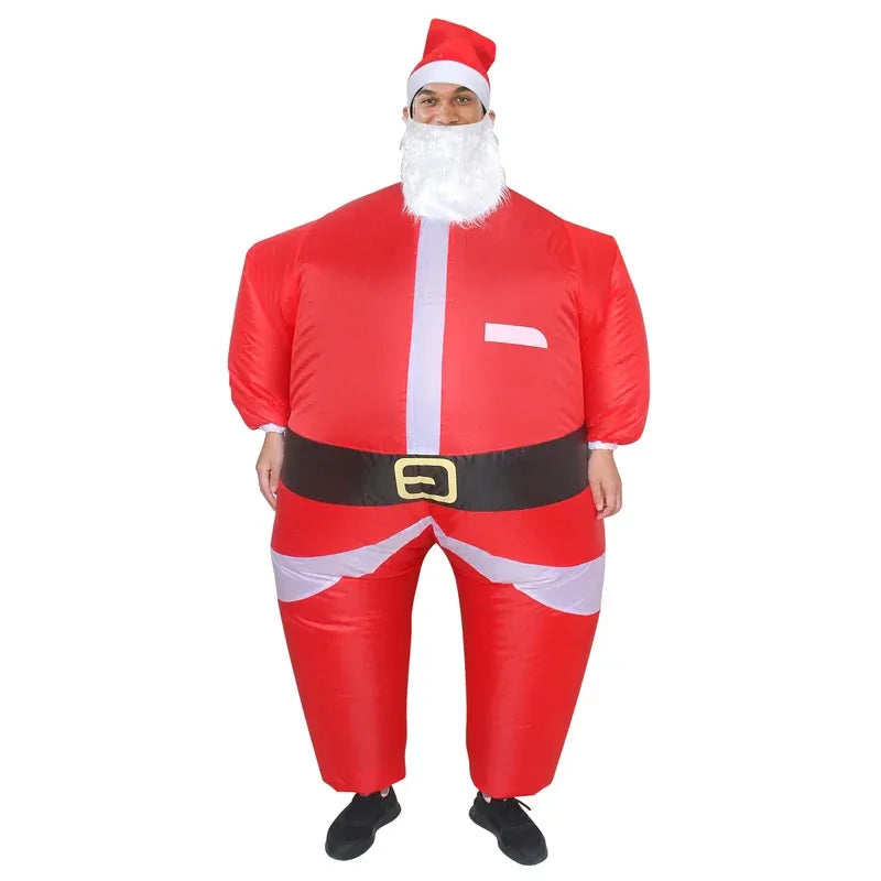 Déguisement Gonflable Père Noël Adulte – Classique – vue 3