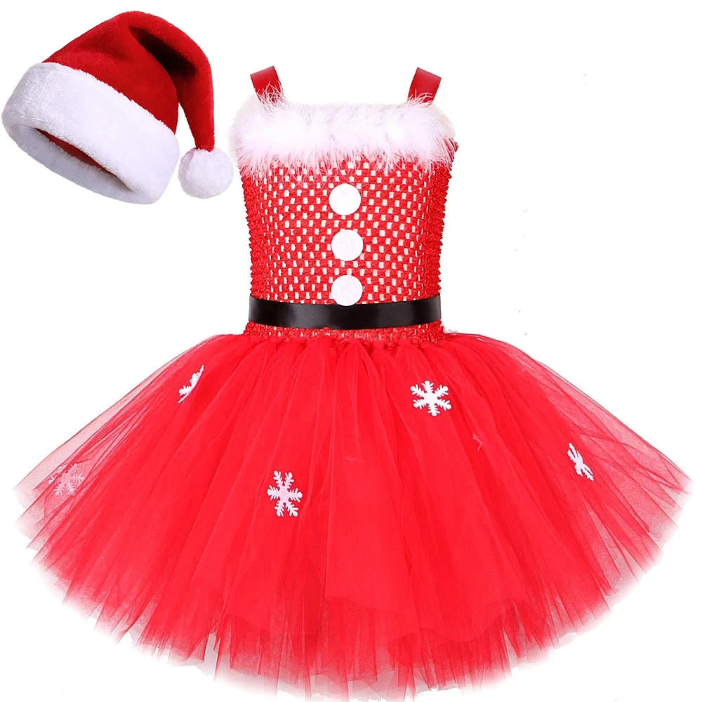 Robe Tutu Mère Noël Fille – vue 7
