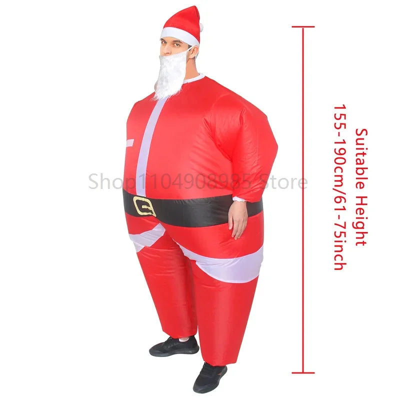 Déguisement gonflable Père Noël adulte (155-190 cm) – vue 5