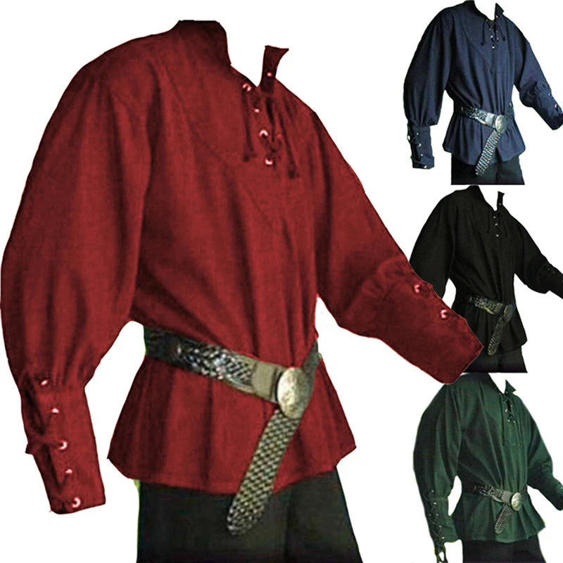Chemise de Pirate Médiévale Homme