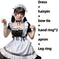 Déguisement Soubrette Lolita Noire - Costume Maid Japonais Femme – vue 6