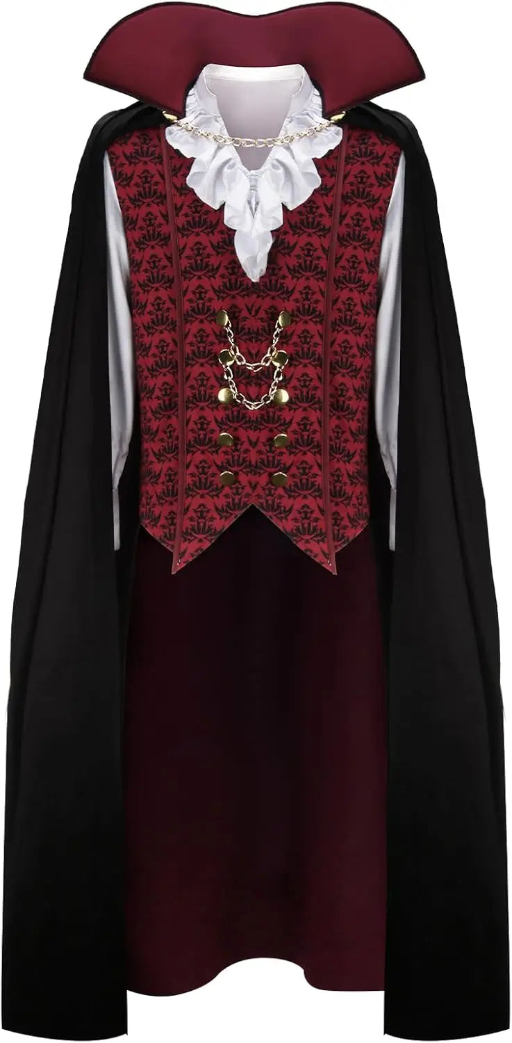 Déguisement Vampire Diable Homme avec Cape – vue 6