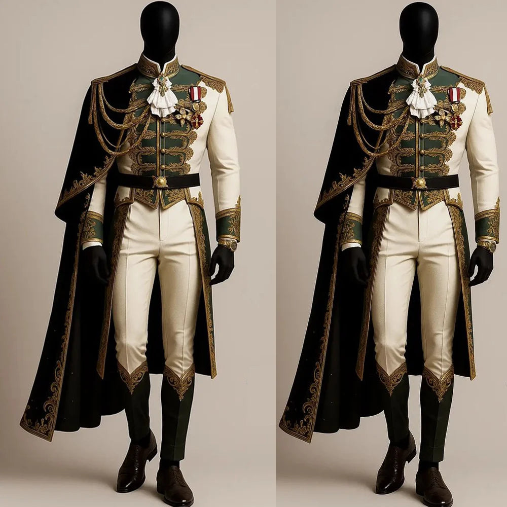 Costume de Prince Officier Steampunk Victorien Homme