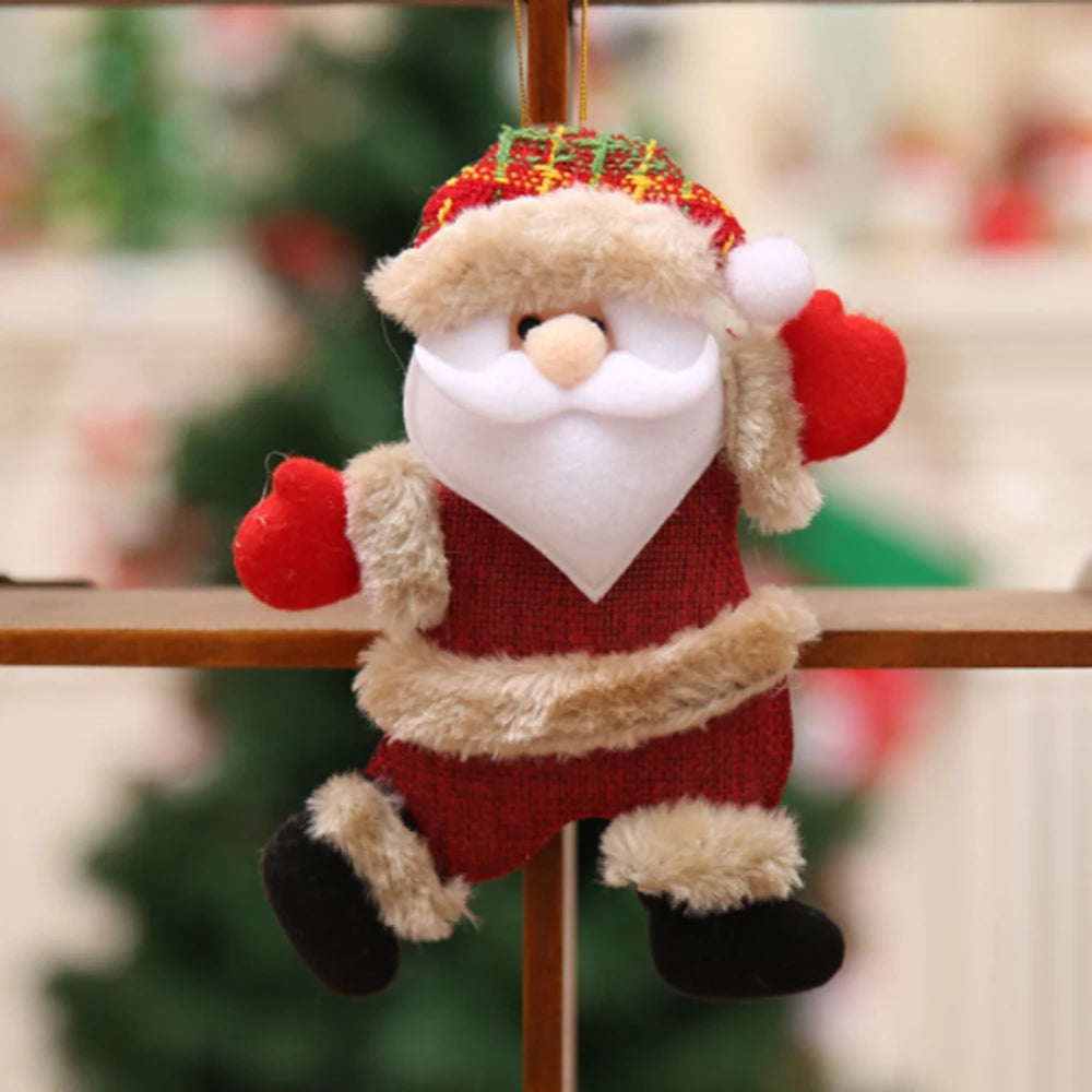Ornements de sapin Père Noël, bonhomme de neige, renne et ours – vue 7