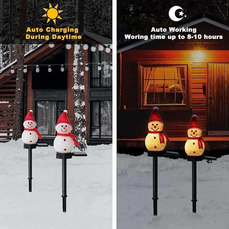 Guirlande lumineuse LED solaire d'extérieur Noël – vue 3