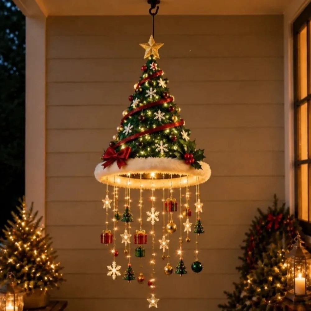 Guirlande Lumineuse Bonnets de Père Noël LED – Décoration Sapin – vue 5
