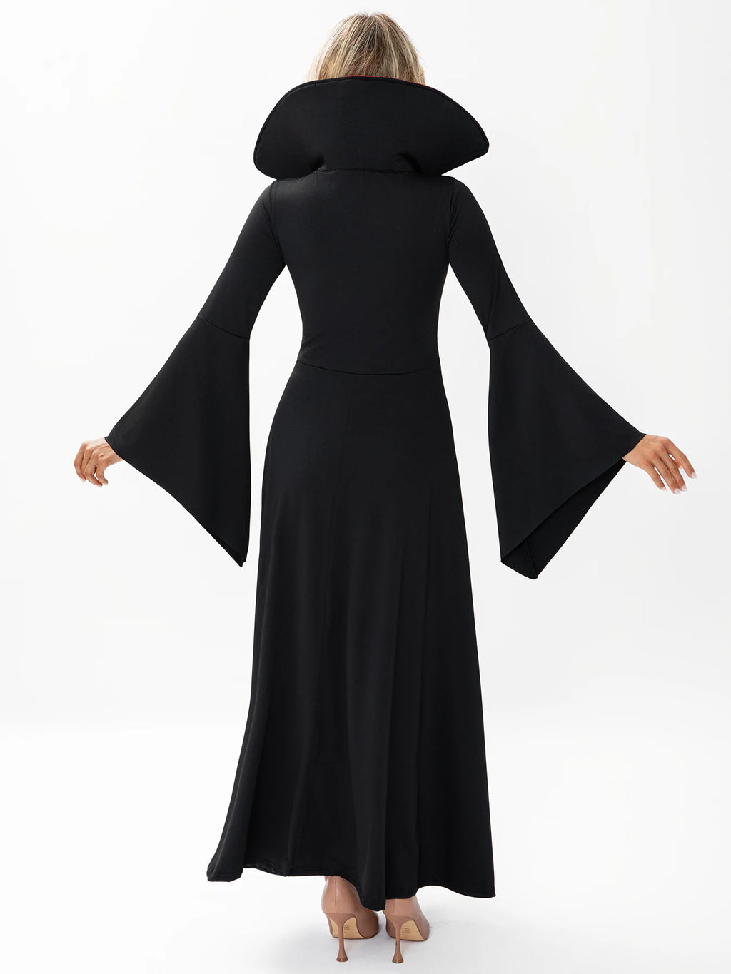 Robe Sorcière Gothique en Dentelle Toile d'Araignée – vue 3