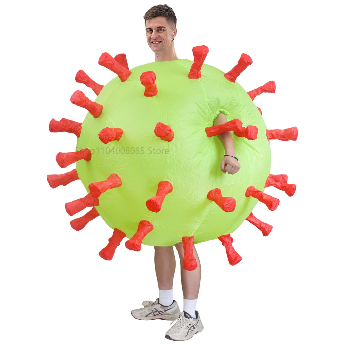 Déguisement Gonflable Virus Rigolo Adulte – vue 3