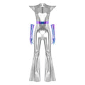 Combinaison Disco Alien Métallisée Femme – vue 9