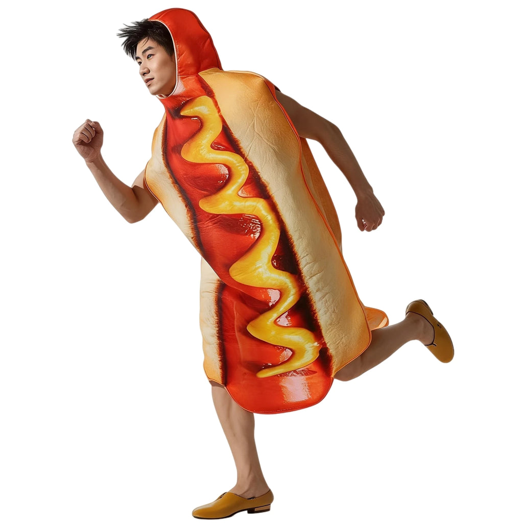 Combinaison Imprimé Fast-Food Rigolote – Hot-Dog, Pizza, Burger – vue 2