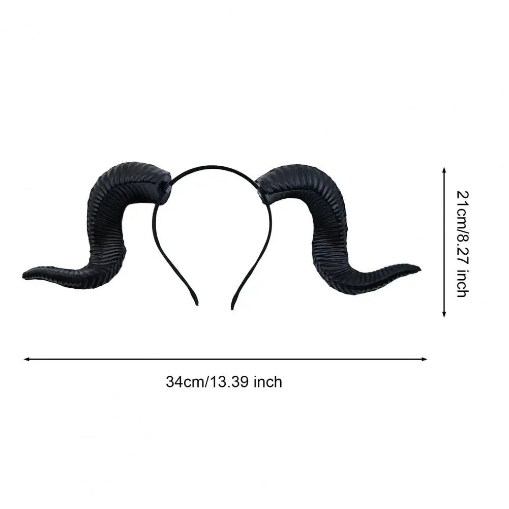 Serre-Tête Cornes de Bouc Gothique – vue 6