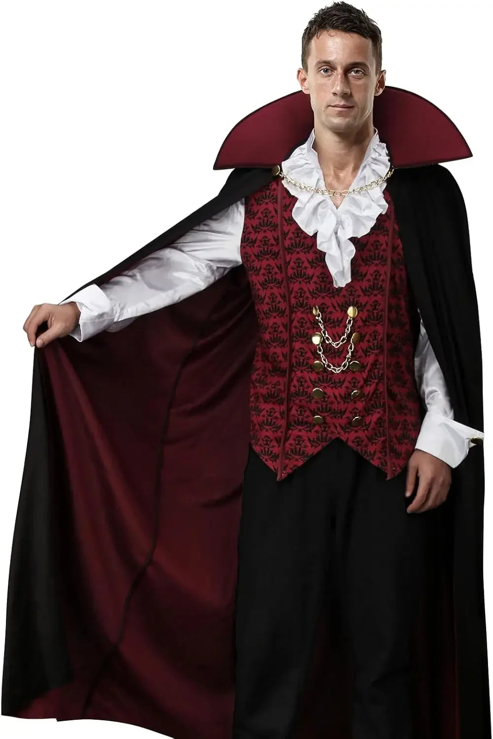 Déguisement Vampire Diable Homme avec Cape