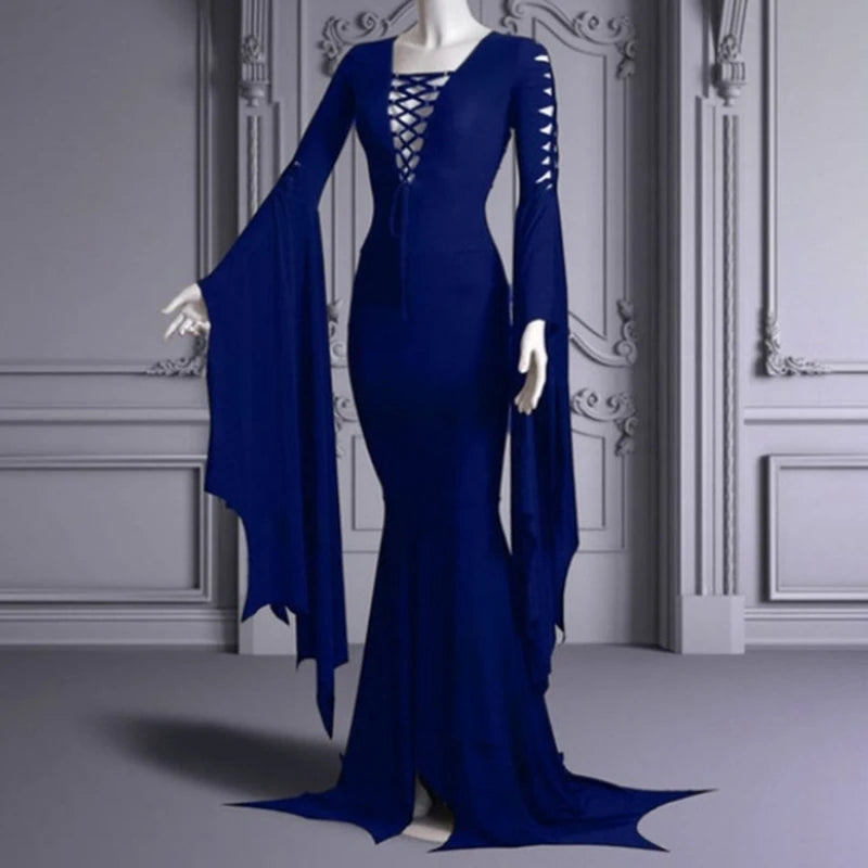 Robe Sorcière Gothique à Lacets – vue 6