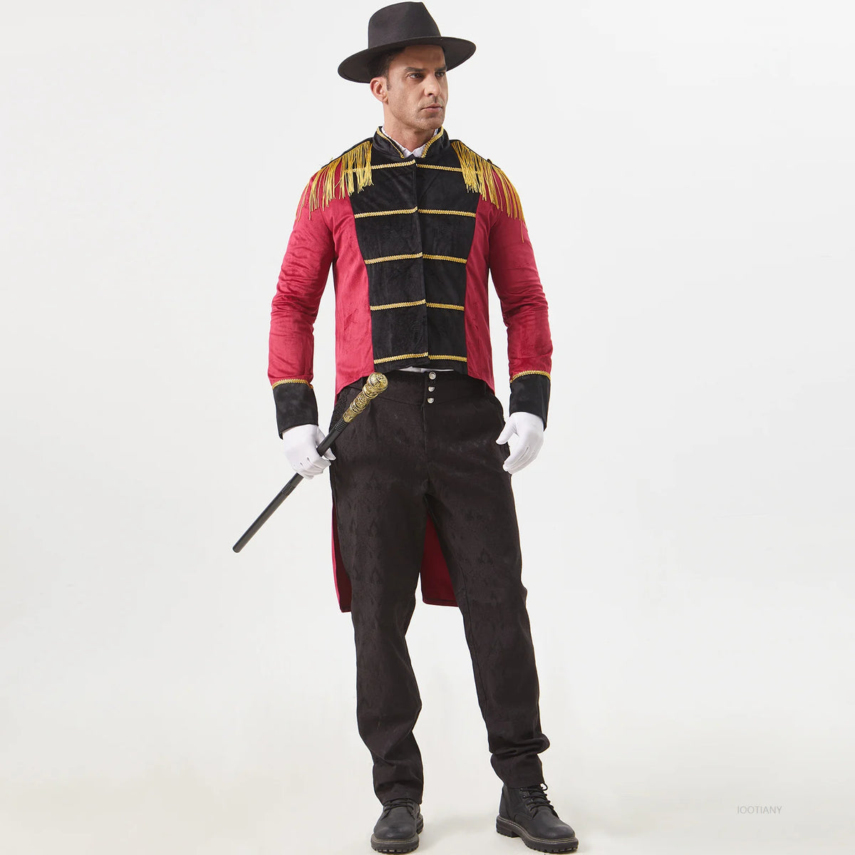 Costume Monsieur Loyal Homme – Veste Queue-de-Pie à Pampilles – vue 5